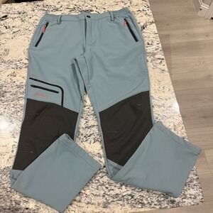 Postropaky 12 Tall Blue Outdoor Snow Women's Ski Pants Waterproof Insulated Soft